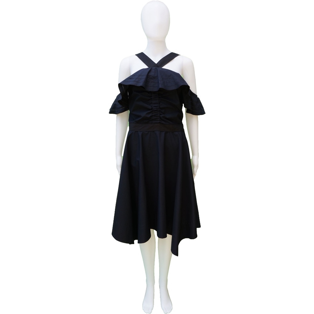 Derek Lam 10 Crosby navy and black dress